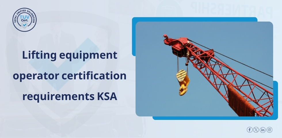 Inspection Services and Lifting Equipment Operator Certification Requirements